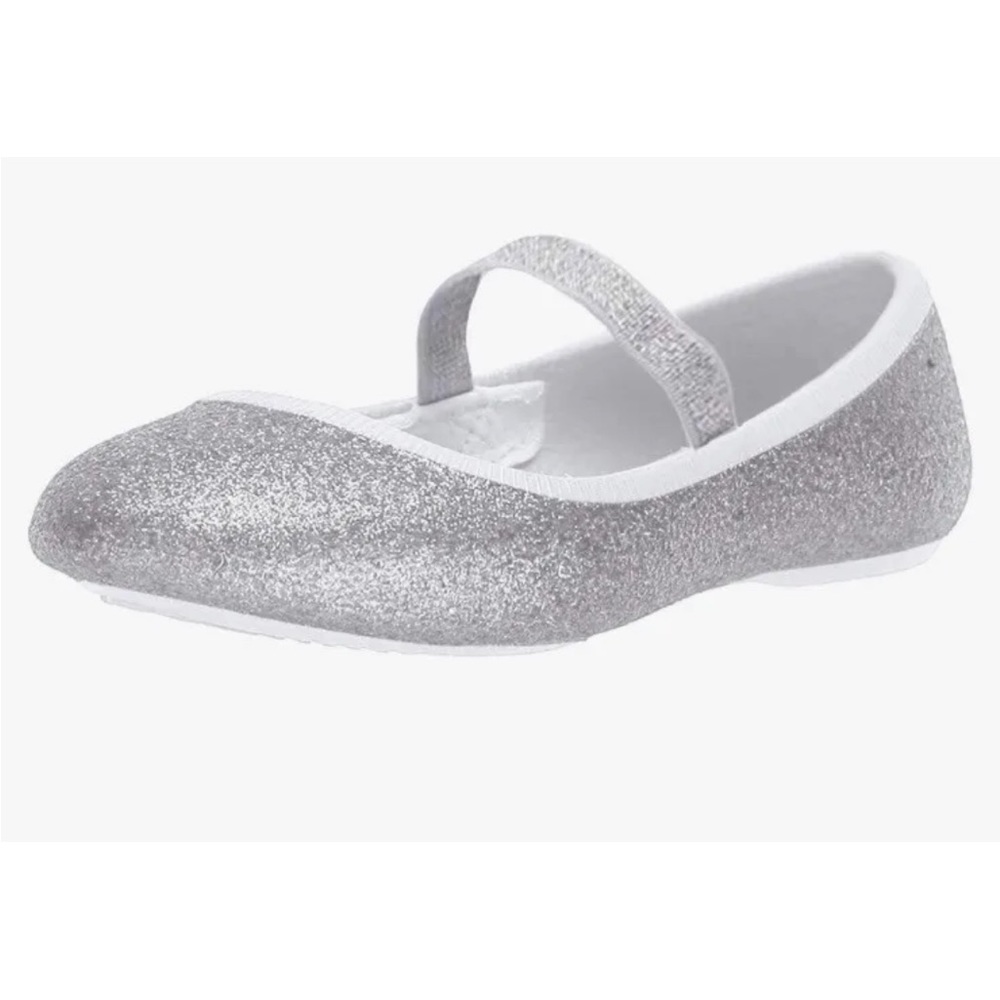 Native Shoes Margot Silver Bling Baby Girl Slip On Ballet Flats Shoes C5